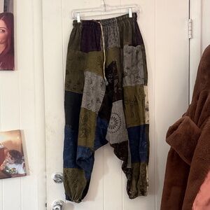 Multicolor Patchwork Joggers